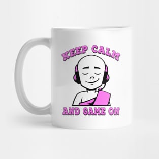 Keep Calm And Game On Pink Mug